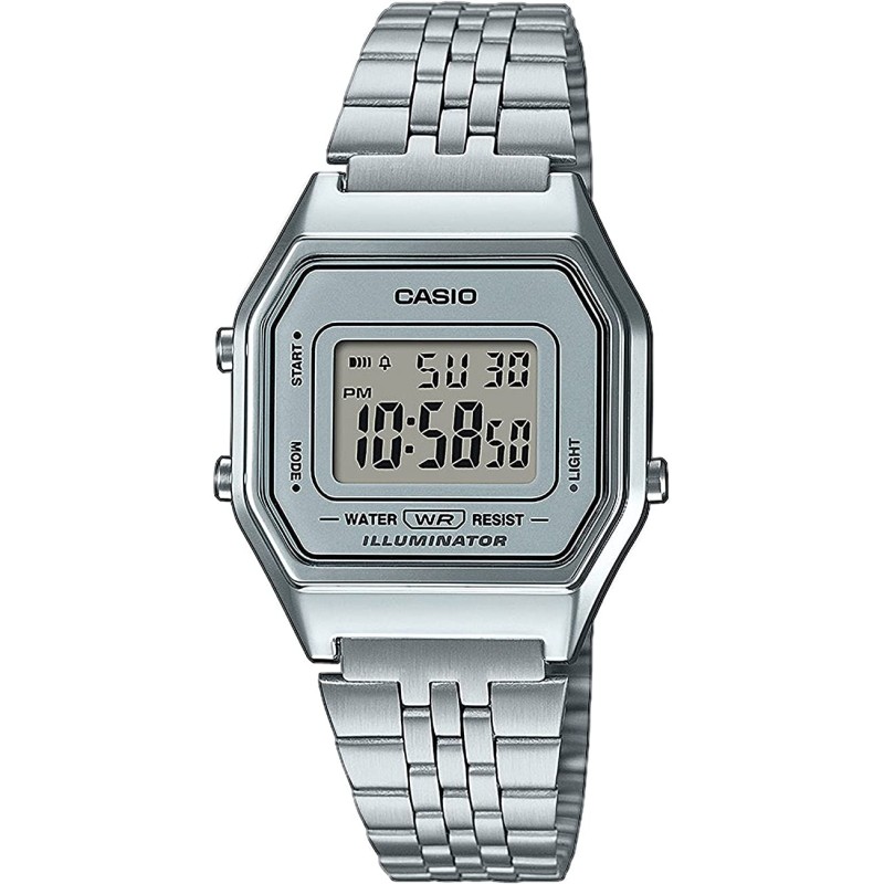 Reloj Casio Vintage Coleccion Mujer Acero Iconic Digital 29mm La680wea-7ef