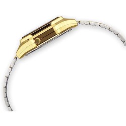 Reloj Casio Vintage Coleccion Mujer Acero Dorado Iconic Digital 29mm La680wega-1er