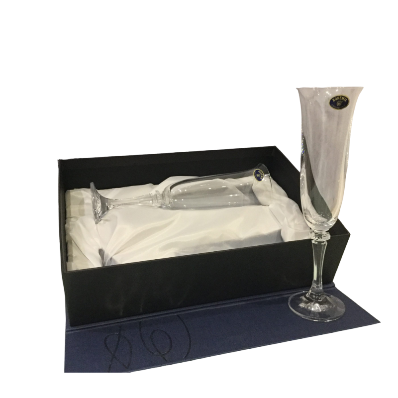 Estuche Azul Pequeño (32x21x9cm) De 2 Copas Cava