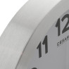 Reloj Pared Aluminio 30cm, Segundero Contínuo