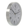 Reloj Pared Aluminio C/termómetro E Higrómetro