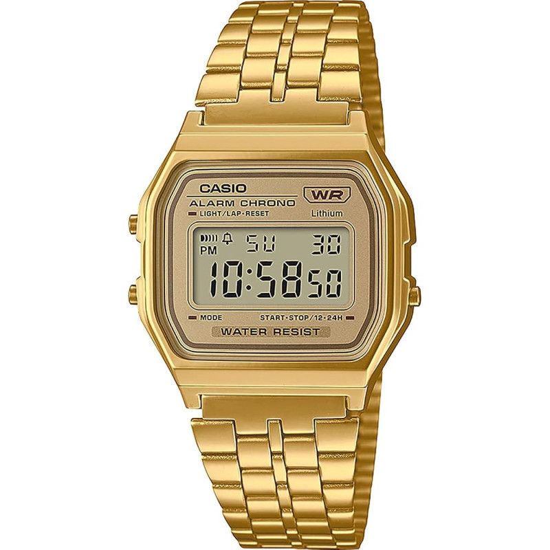 Reloj Casio Digital Vintage Dorado A158wetg-9aef