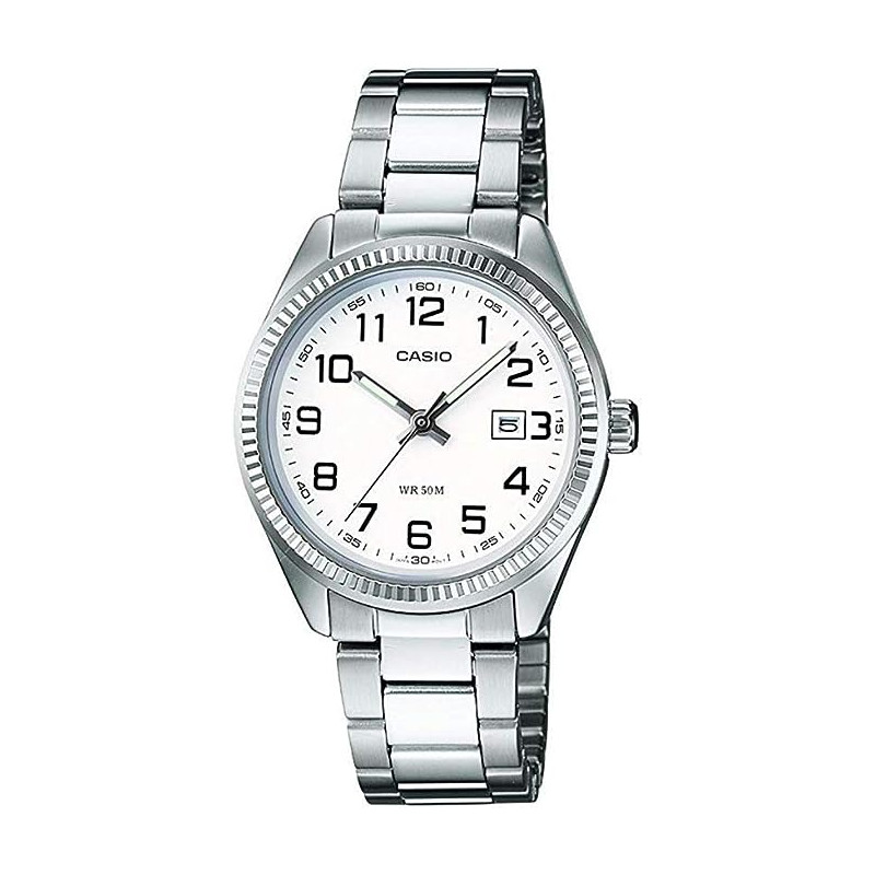 Reloj Casio Hombre Saetas Números en Esfera Impermeable Mtp-1259pd-7beg