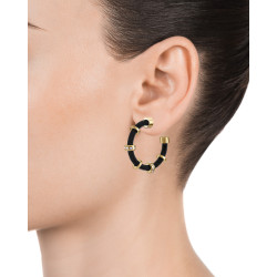 Pendientes Viceroy Chic Acero Milnesa Dorado Ip Negro 14110e0101