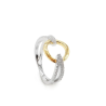 Anillo Plata Bicolor Circonitas Lineargent