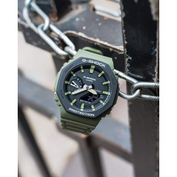 Casio Reloj Analógico-Digital para de los Hombres de Cuarzo con Correa en Resina Ga-2110su-3aer