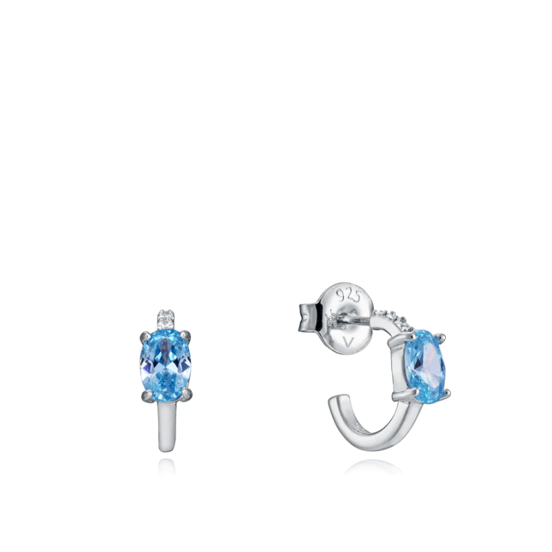 Pendientes Viceroy Mujer Plata 13155e000-33 Piedra azul