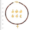 Pulsera Oro Jade Natural con Motivos Oro 18k Incluido 16cm