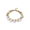 Pulsera Viceroy Mujer Chic de acero en Ip dorado y perla cultivada 14093P01012