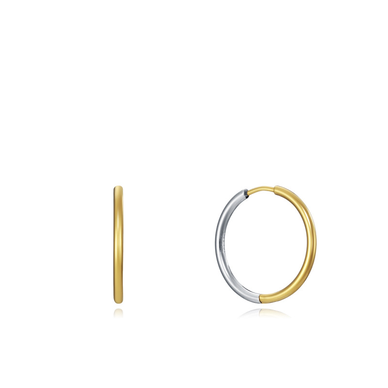 Pendientes Viceroy Air de acero bicolor en color acero e IP dorado 75317E01012