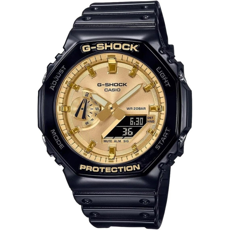 Reloj G-shock Compacto y Revestido de Metal GA-2100GB-1AER