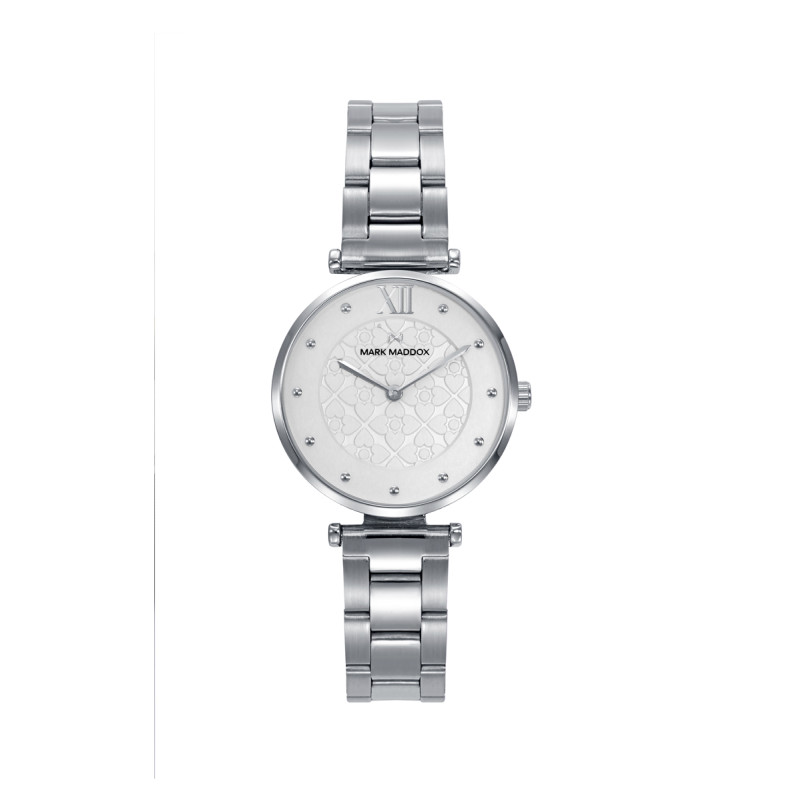 Reloj Mark Maddox Mujer Acero Esfera Blanca Mm1015-03