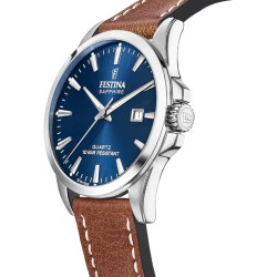 Reloj Festina Hombre Swiss Made Correa Cuero Marron F20025/3