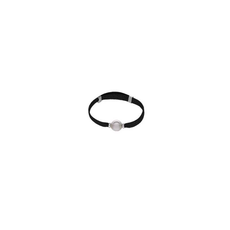 Pulsera Majorica Elastica Circa Negra Perla 17185.01.2.b00