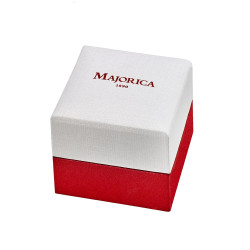 Pendiente Majorica plata con perla mabé gris 12mm