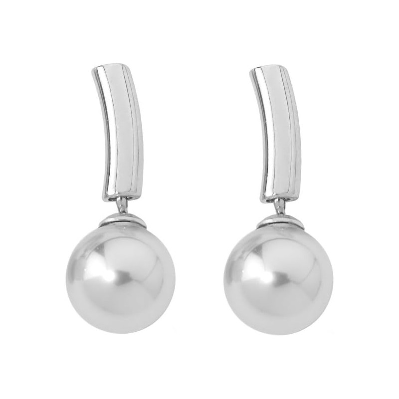 Pendientes Majorica Plata Mujer 8 mm 09135.01.2.000