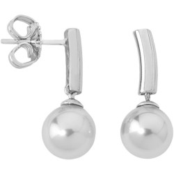 Pendientes Majorica Plata Mujer 8 mm 09135.01.2.000