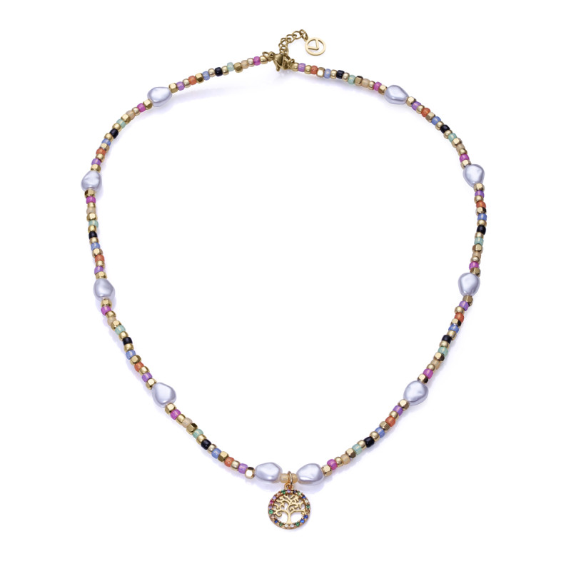 Collar Viceroy Mujer Acero Y Cristal 14091c01019