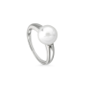Anillo Mujer Perla Plata De Ley