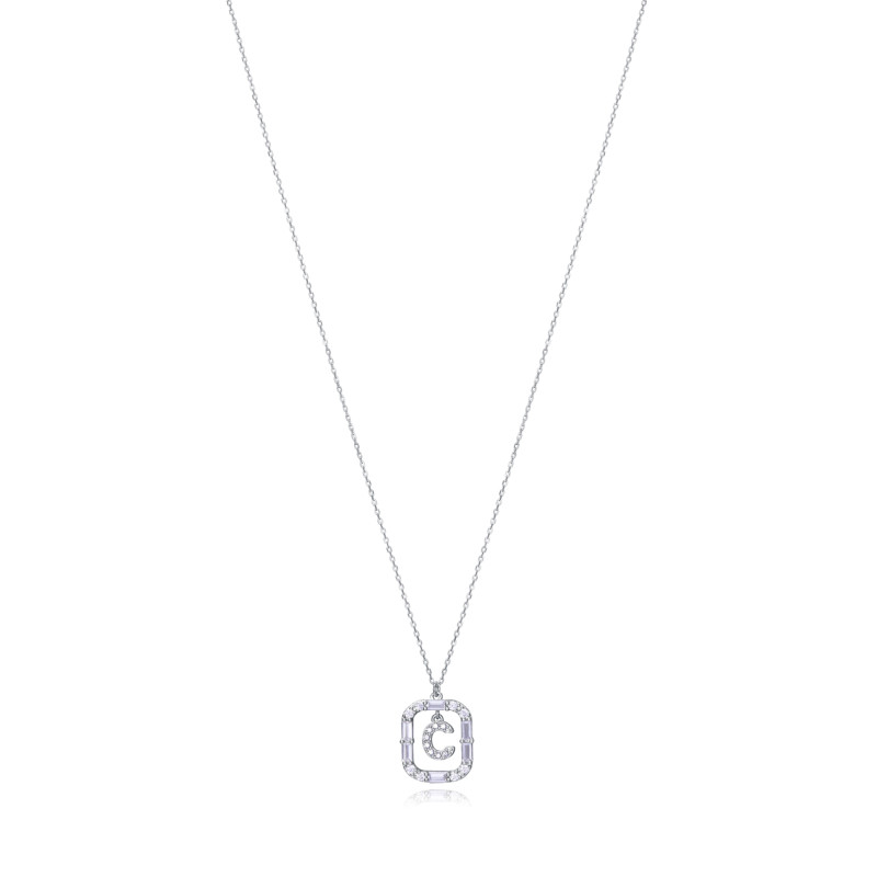 Collar Inicial C Mujer Plata Pulida Viceroy Elegant
