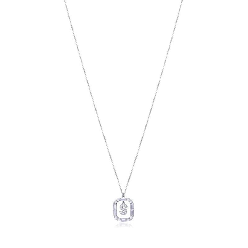 Collar Inicial S Mujer Plata Pulida Viceroy Elegant