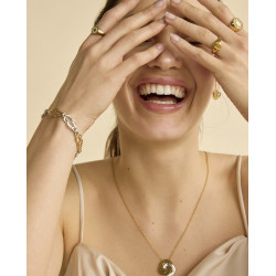 Viceroy Pendientes Mujer Acero Dorado 75333e01012 Nudo Bicolor