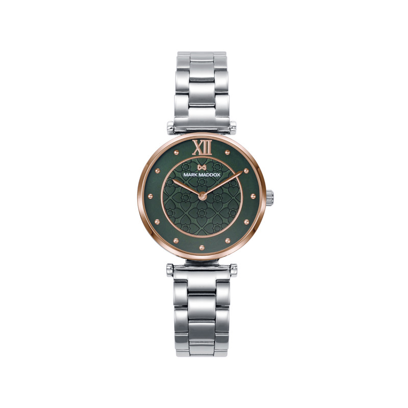 Reloj Mark Maddox Mujer Shibuya Acero Esfera Verde Mm1015-63