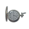 Reloj de Bolsillo con Tapa y cadena, acero y bicolor Números arabes