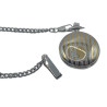Reloj de Bolsillo con Tapa y cadena, acero y bicolor Números arabes