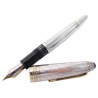 Pluma Montblanc Plata De Ley 925, grabado lineal, clip y aillos plaque de oro 11738-1448