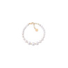 Pulsera Majorica Perla Blanca Plata 1 Ley Dorada 6/10 mm Mujer 14709.01.1.B19
