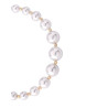 Pulsera Majorica Perla Blanca Plata 1 Ley Dorada 6/10 mm Mujer 14709.01.1.B19