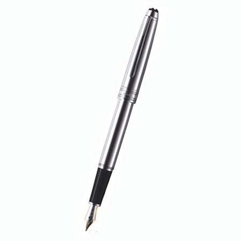 Pluma Montblanc Classique Acero Solitaire Plumin Fino 23144