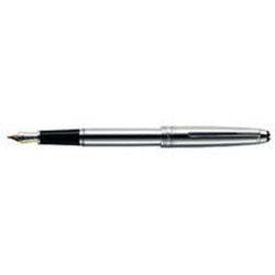 Pluma Montblanc Classique Acero Solitaire Plumin Fino 23144