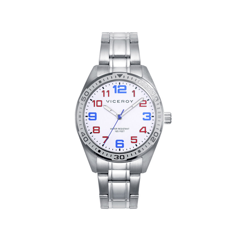 Reloj Viceroy Niño Acero Esfera Blanca Impermeable Junior 401349-04
