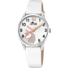 Reloj Lotus Niña 18406/K Unicornio Correa Blanca Esfera Blanca 30,5 mm 5 ATM