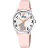 Reloj Lotus Correa Rosa Osito niña con numeros en la esfera 18406/f