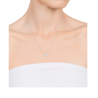 Collar de Plata de Ley para Mujer con Colgante de Circonitas – Brillo Elegante 42+3 cm