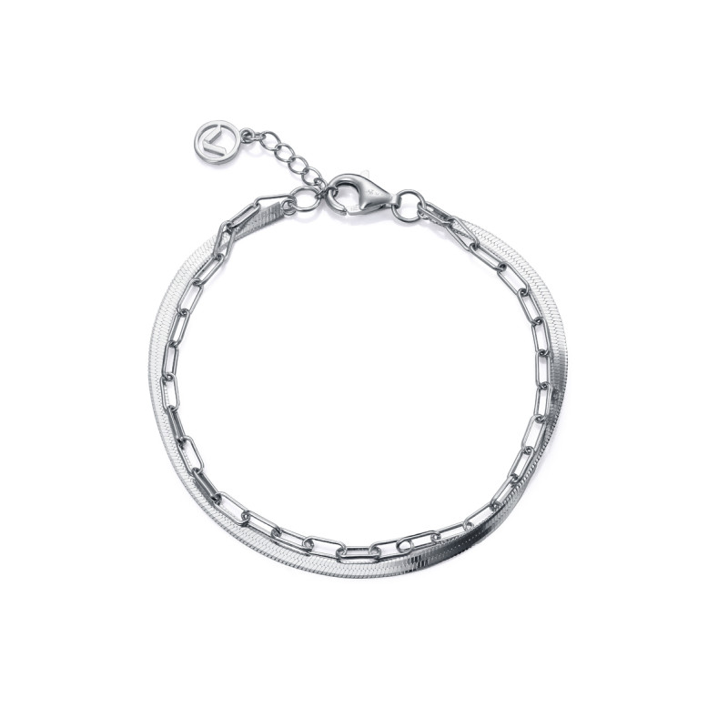Pulsera Viceroy Mujer Plata de Ley Doble Rodiada 9133P100-00