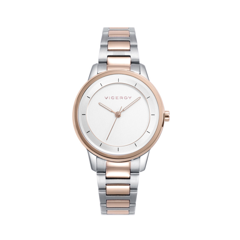 Reloj Viceroy Mujer Ip Rosa Esfera Blanca 401230-06