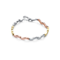 Pulsera Viceroy Mujer Ondas en 3 tonos de Acero 75364p01019