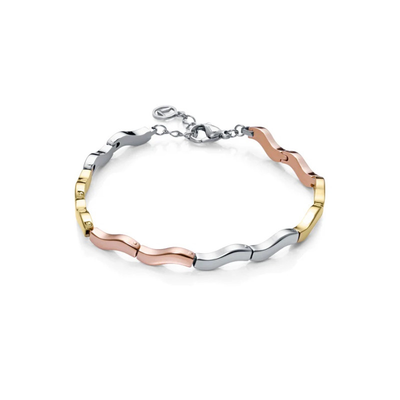 Pulsera Viceroy Mujer Ondas en 3 tonos de Acero 75364p01019