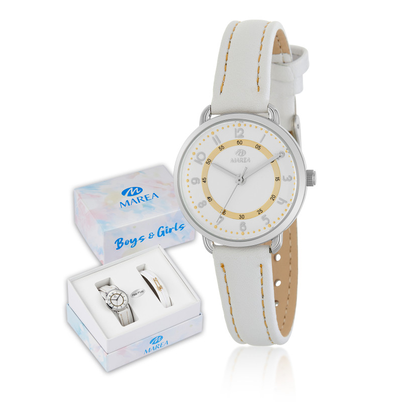 Reloj Marea Niña Correa Blanca 28mm B41363/3
