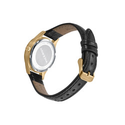 Reloj Viceroy Mujer 42222-94 Acero Esfera con Números Árabes Correa Piel Negra 29 mm