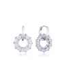 Pendientes Plata Con Baño de Rodio Viceroy Colgantes Circonitas 13174e000-30