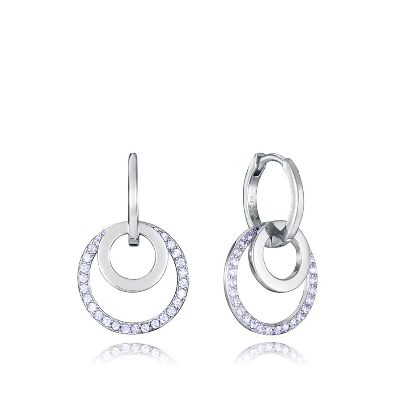 Pendientes Viceroy Plata Con Circonitas Blancas Mujer 13052e000-30