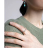 Anillo Doble Baño de Oro y Rodio Viceroy Mujer Plata Talla 12 9126a012-30