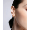 Pendientes Viceroy Flor con Circonitas en Plata con Baño de Dorado 9129E100-37