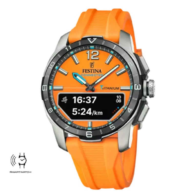 Reloj Festina Connected Naranja F23000/7 Smartwatch Sport Hombre