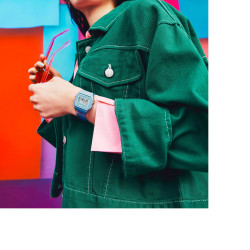 Reloj Casio Timeless Unisex Digital Azul F-91ws-2ef